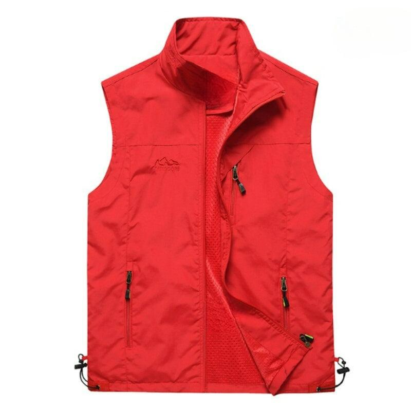 Men's Outdoor Vests Spring Multi-Pockets - USA Fish Bait