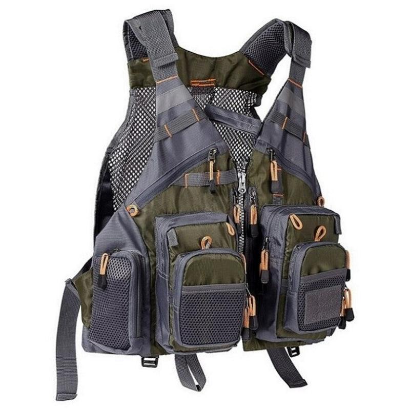 Outdoor Sports Breathable Fishing Vest-USA Fish Bait