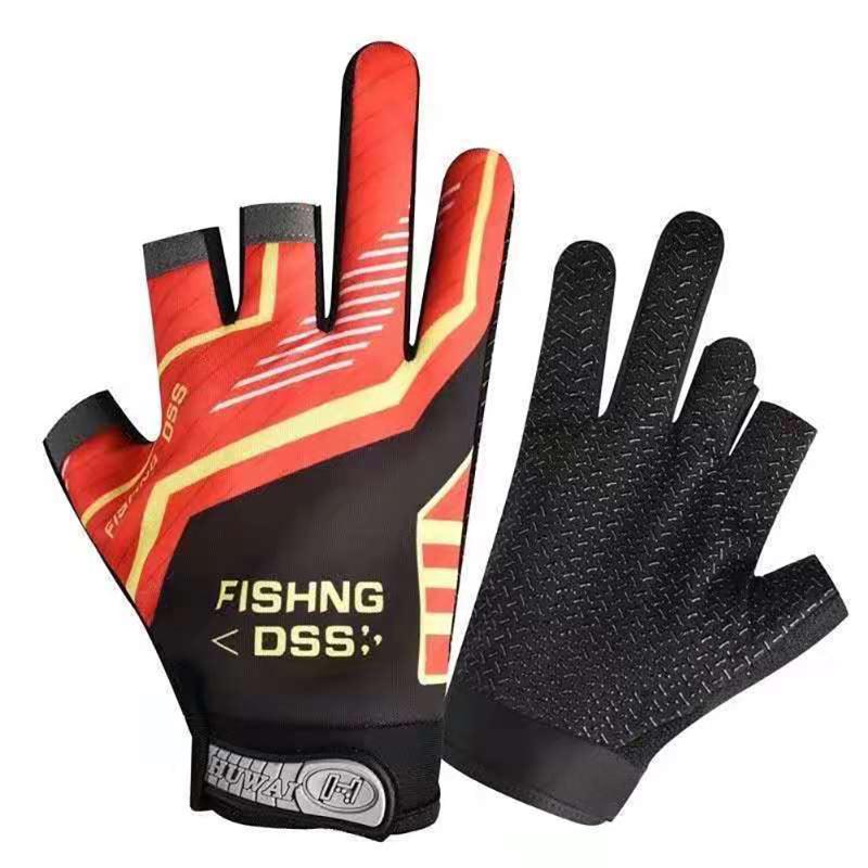 Anti-Slip Mesh Fishing Gloves-USA Fish Bait