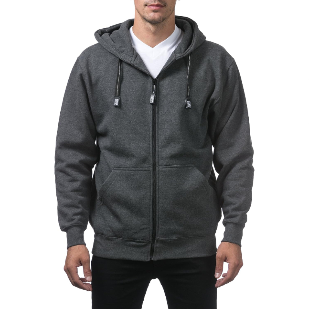 Heavyweight Full Zip Fleece Hoodie