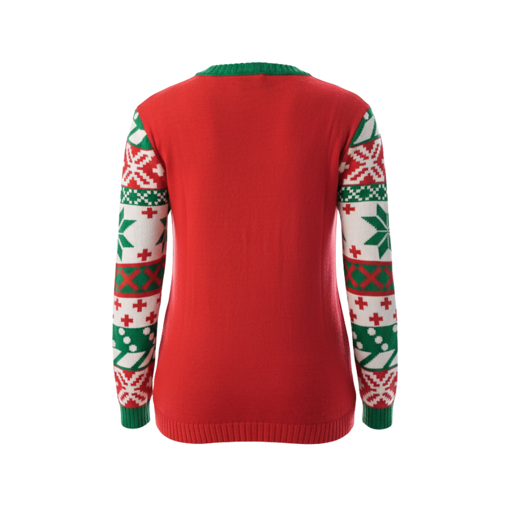 [Copy]Ugly Christmas Sweater For Women With Festive Winter Design