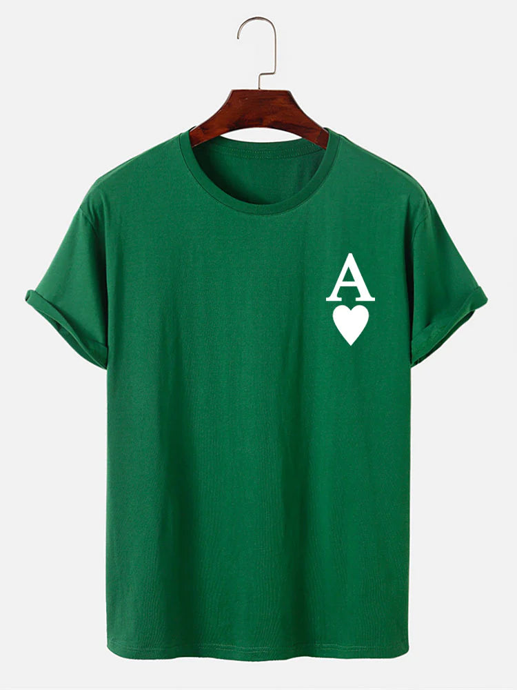 Ace Of Spades Print T-Shirt-Vacay Outfit