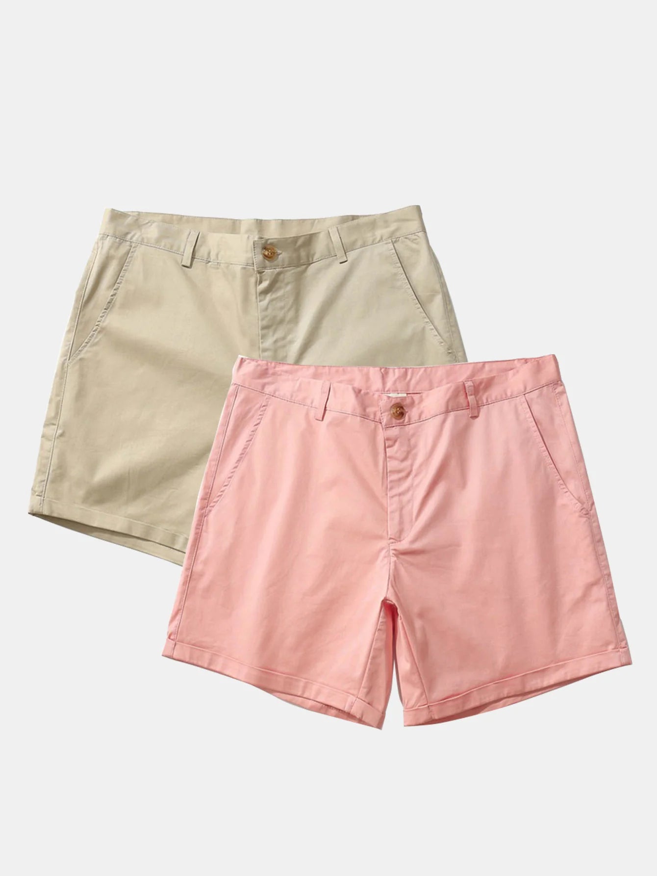 2 Pieces Chino Short-Vacay Outfit