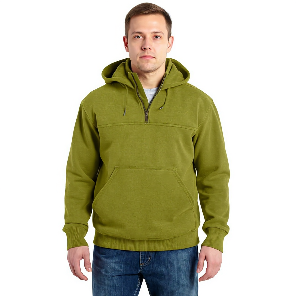 Men Rain Defender Quarter Zip Hoodies