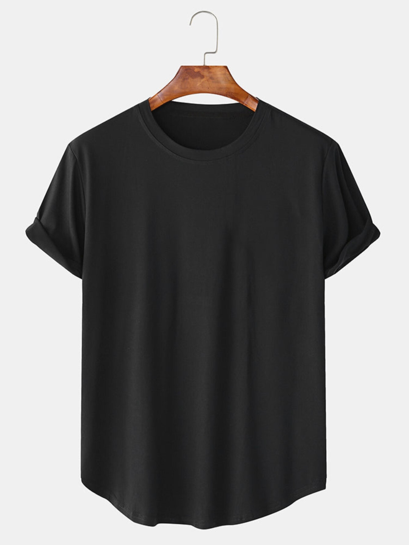 Casual Solid Color Basic T Shirts-Vacay Outfit