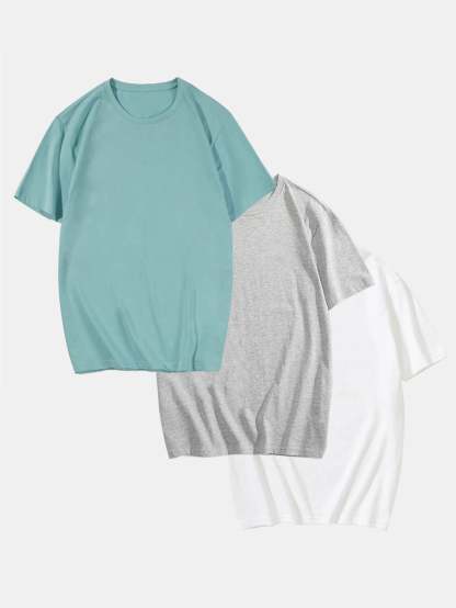 3 Pieces Basic T-Shirt-Vacay Outfit
