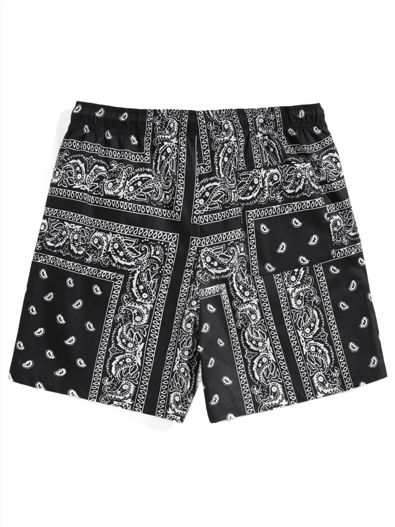 Paisley Bandana Print Shorts-Vacay Outfit