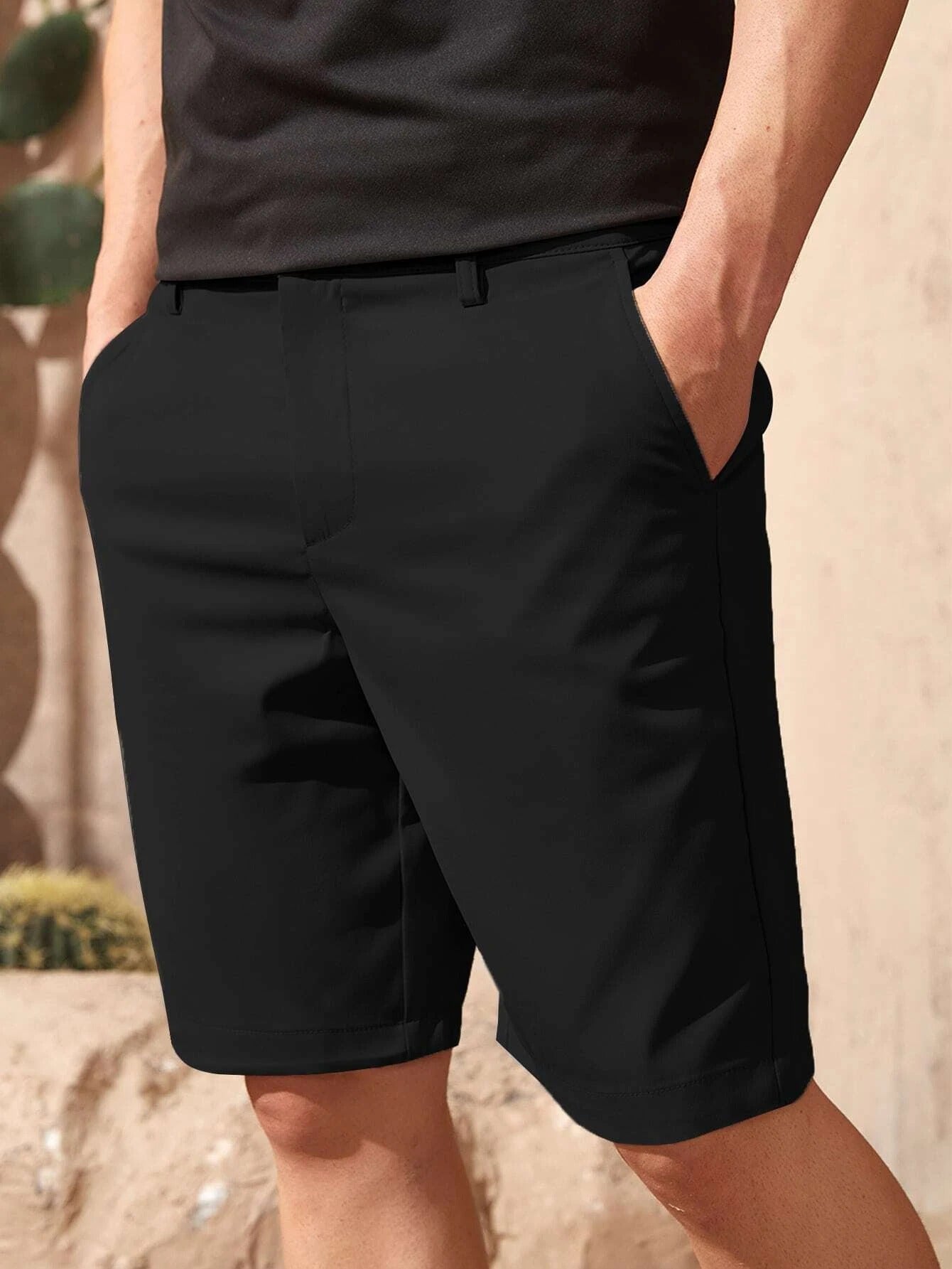 Casual Sleek Executive Shorts-Vacay Outfit