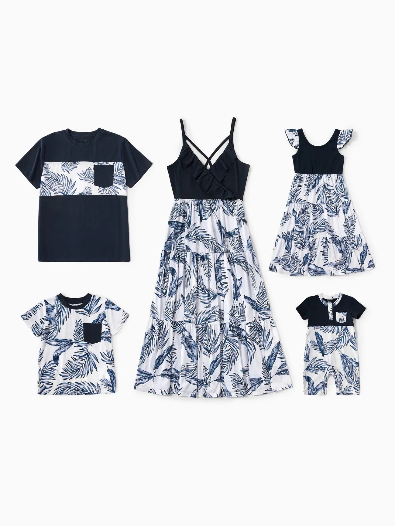 Floral Outfits Family Matching Sets With Adjustable Straps-Vacay Outfit