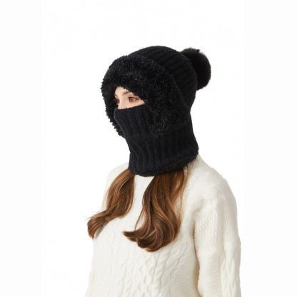 3 In 1 Beanie With Scarf And Mask Set