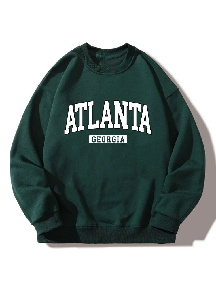 Atlanta Print Sweatshirt-Vacay Outfit