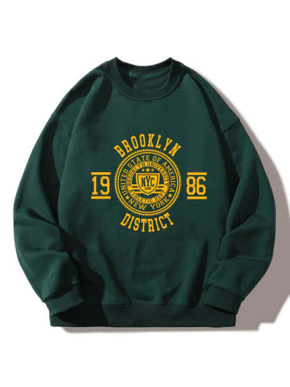 Brooklyn Varsity Print Sweatshirt-Vacay Outfit