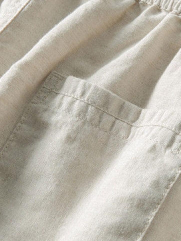 Classic Stripes Shirt And Trousers Set-Vacay Outfit