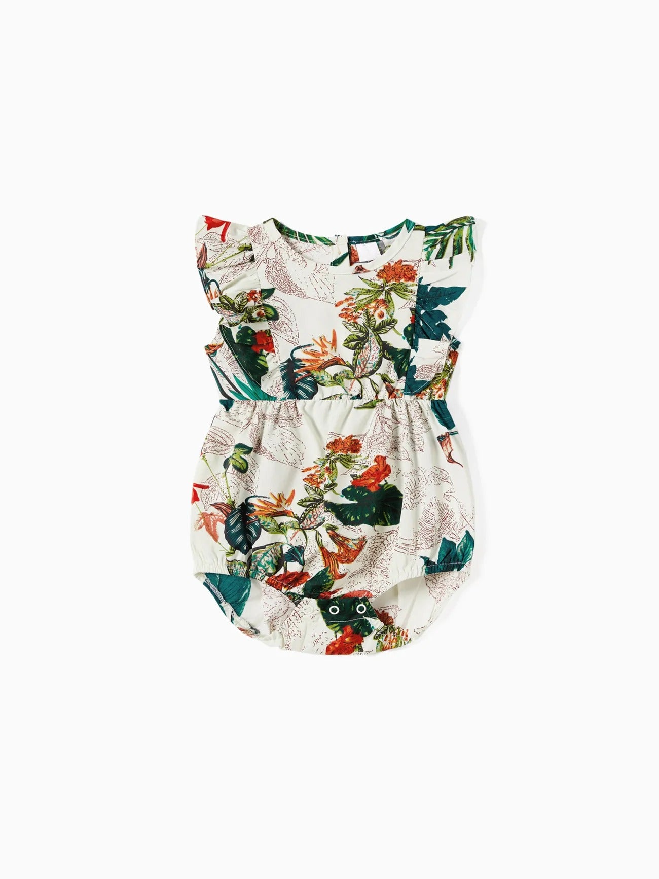 Coordinated Family Floral Outfits With Adjustable Straps Family Matching Set-Vacay Outfit