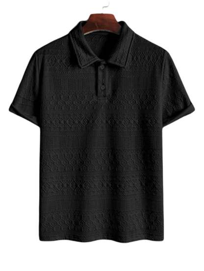 Monochrome Textured Shirt Shorts Set-Vacay Outfit