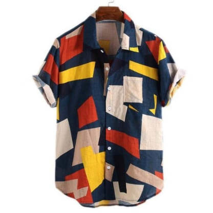 Color Block Shirt-Vacay Outfit