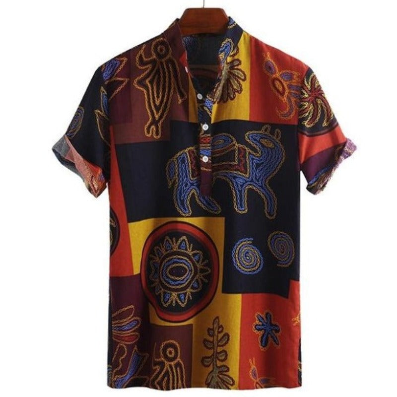 Classic Patterns Shirt-Vacay Outfit