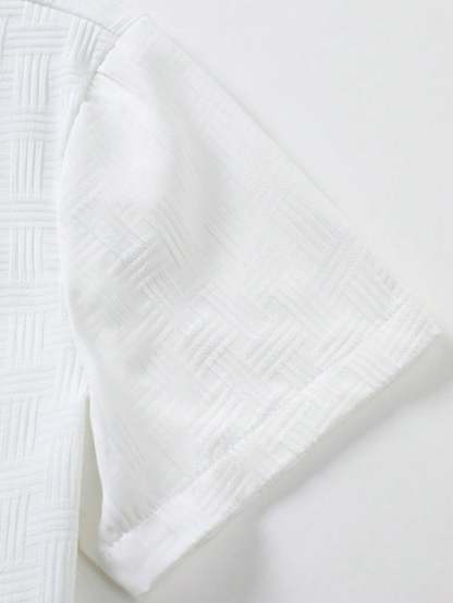 Plain Shirt And Shorts Set-Vacay Outfit