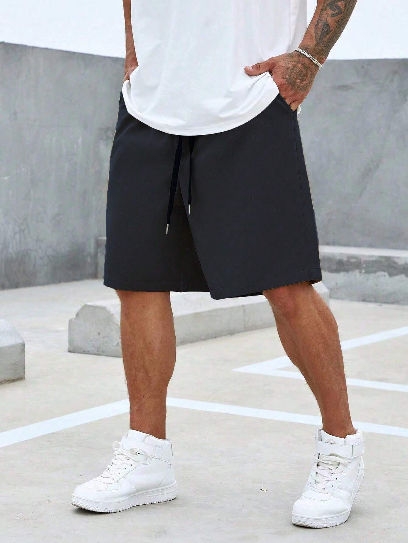 Midnight Lounge Drawstring Shorts-Vacay Outfit