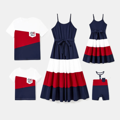 Ruffle Hem Family Outfits Set-Vacay Outfit