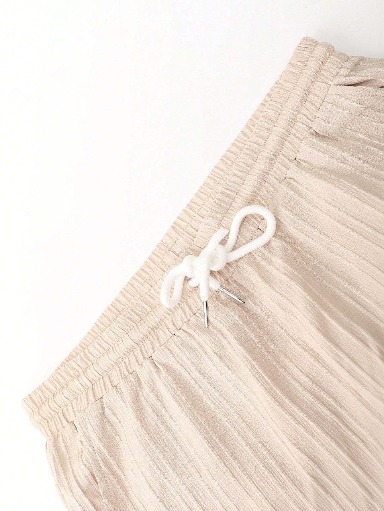 Solid Colored Button Up Shirt And Pants Without Tee-Vacay Outfit