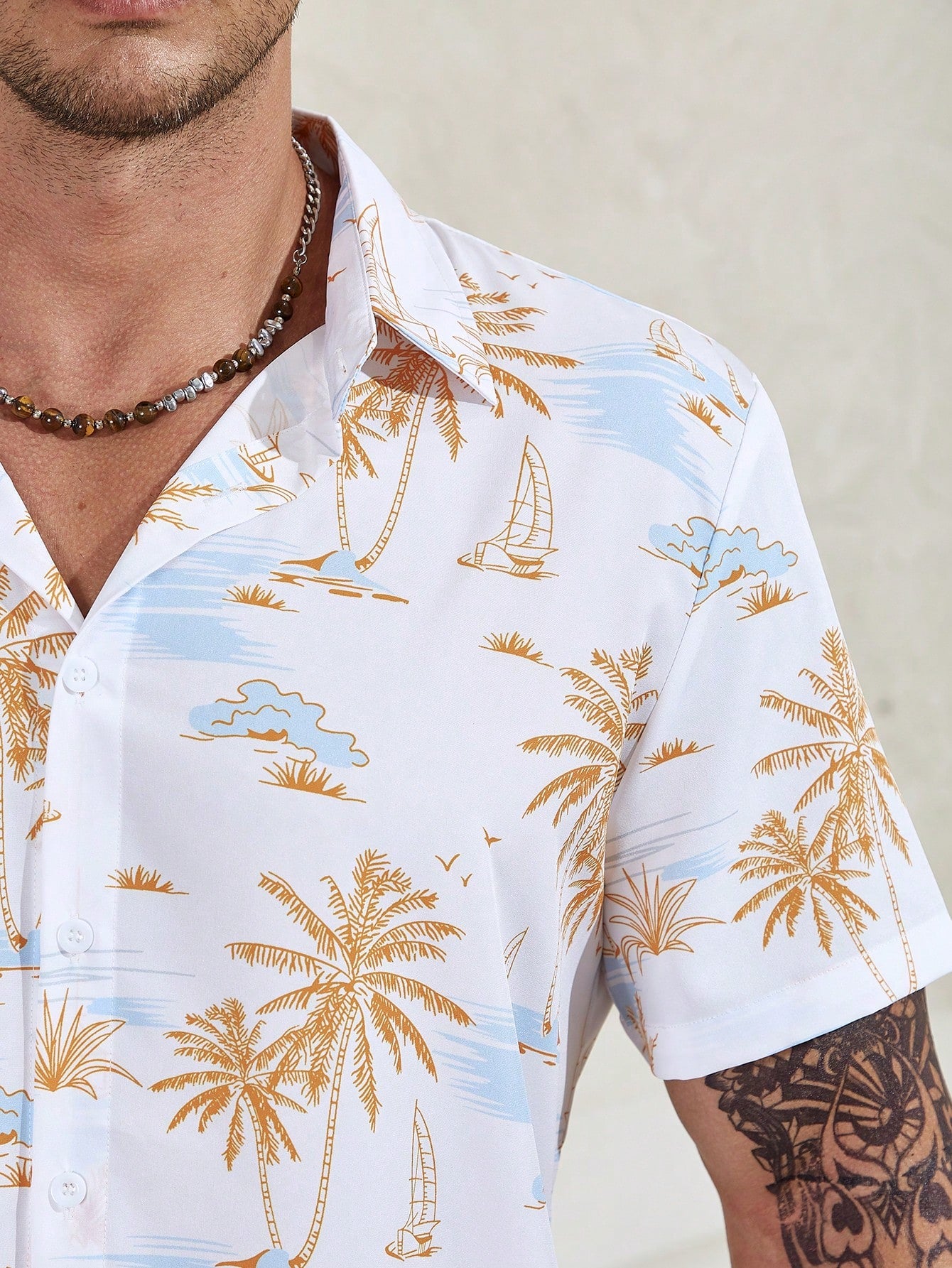 Nautical Breeze Shirt And Shorts Set-Vacay Outfit