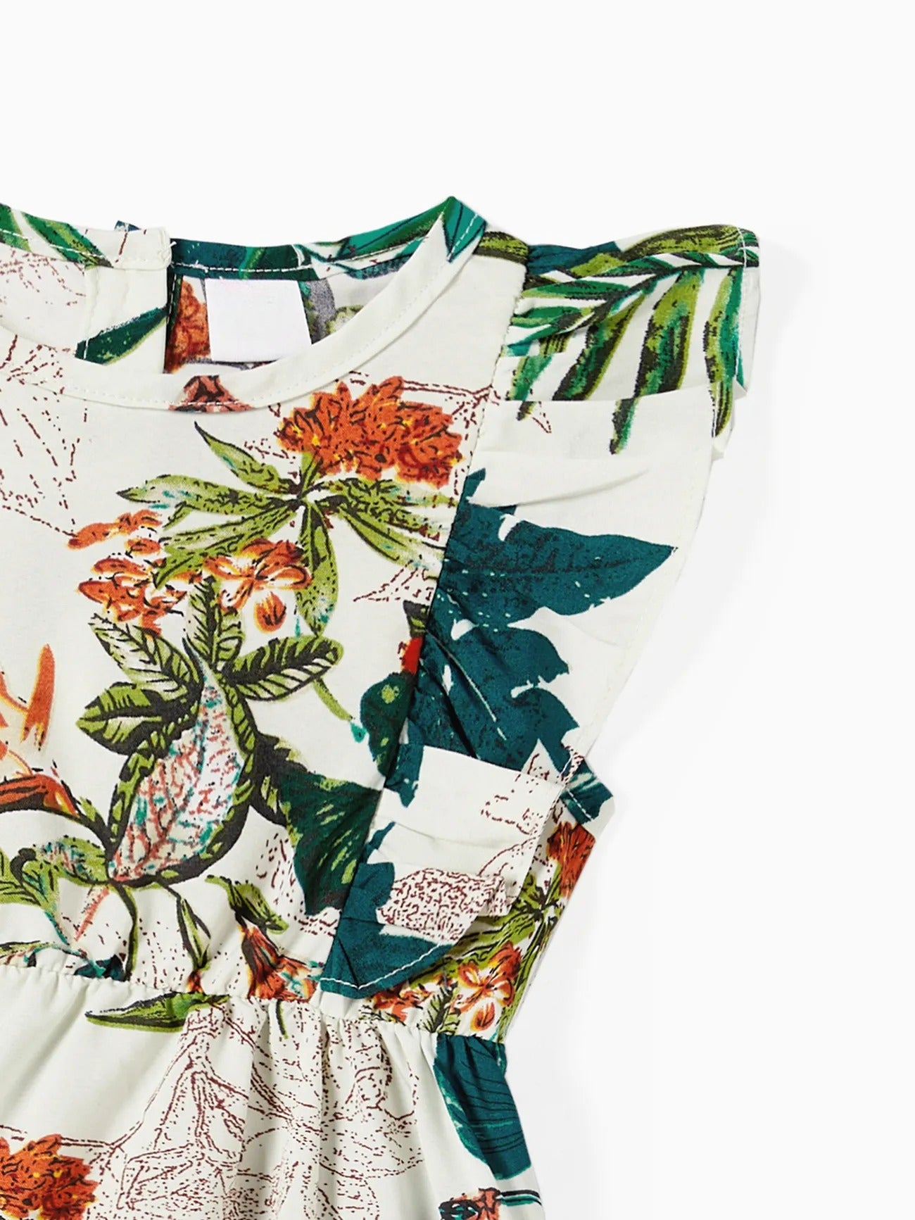 Coordinated Family Floral Outfits With Adjustable Straps Family Matching Set-Vacay Outfit