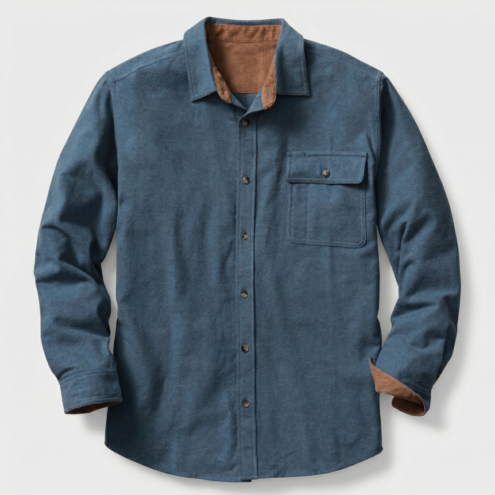 Sleeve And Button Down Flannel Shirt Long Sleeve For Men