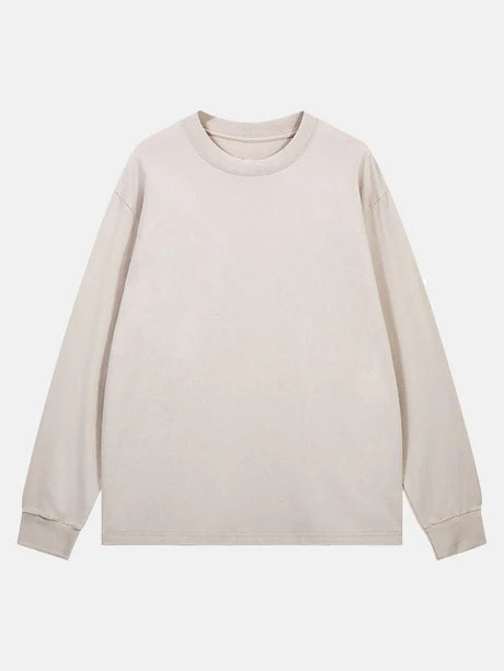 3 Pieces Long Sleeve Ribbed Cuff T-Shirt-Vacay Outfit