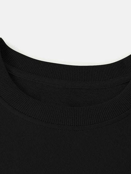 Denim Bear Crew Neck Sweatshirt-Vacay Outfit