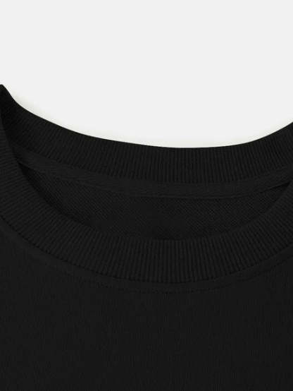 Denim Bear Crew Neck Sweatshirt-Vacay Outfit