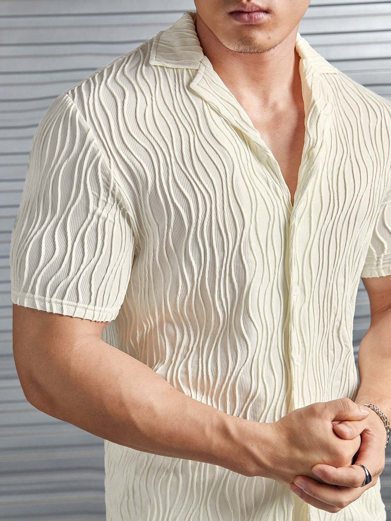 Casual Lapel Shirt And Short Set-Vacay Outfit