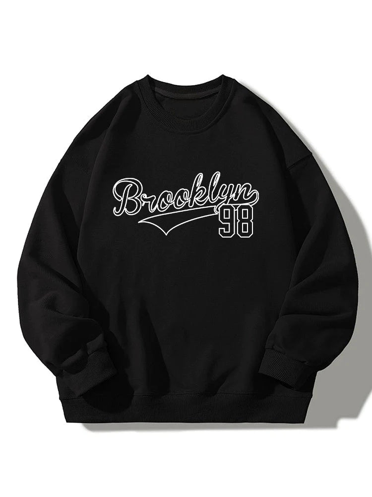 Brooklyn 98 Print Relaxed Sweatshirt-Vacay Outfit