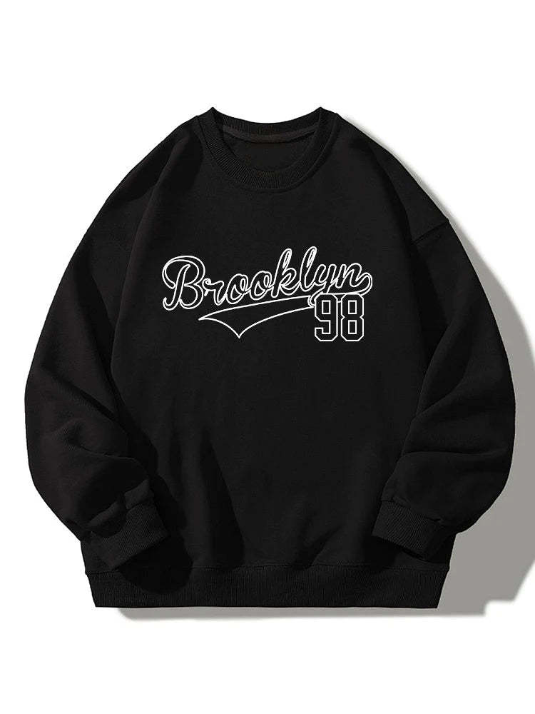 Brooklyn 98 Print Relaxed Sweatshirt-Vacay Outfit