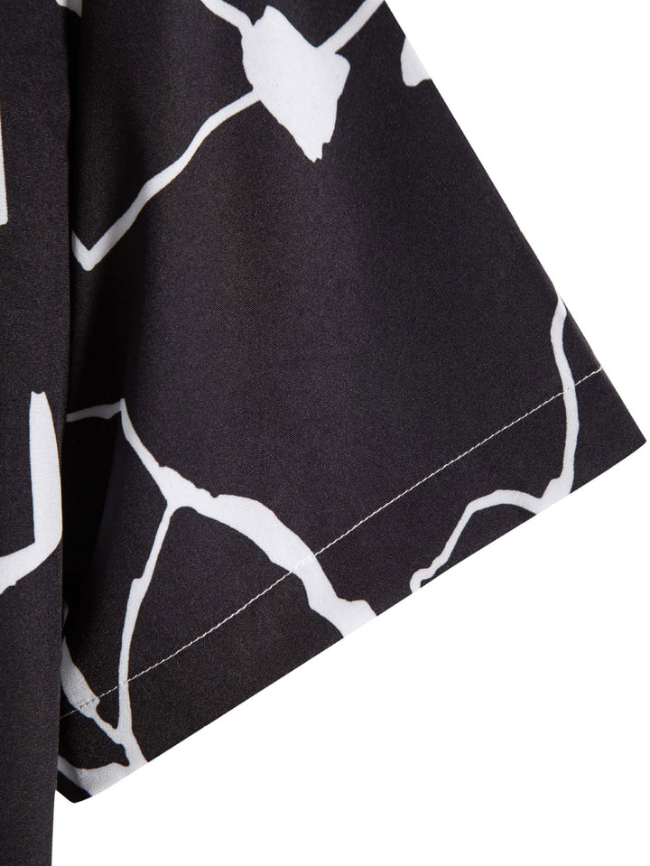 Abstract Print Shirt-Vacay Outfit