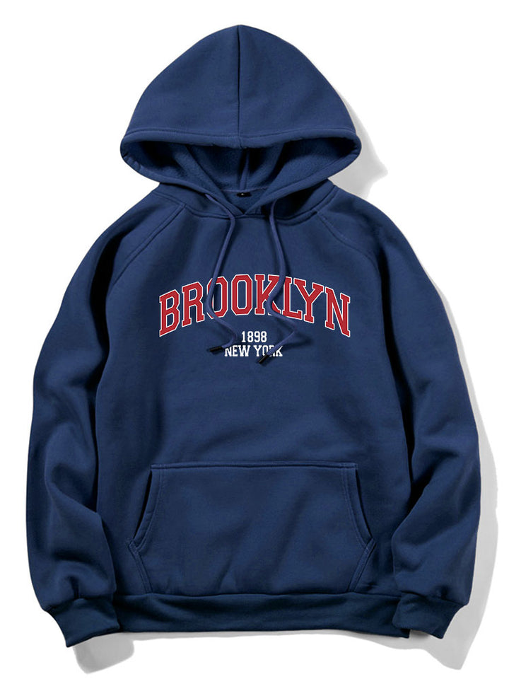 Brooklyn Letter Graphic Hoodie-Vacay Outfit