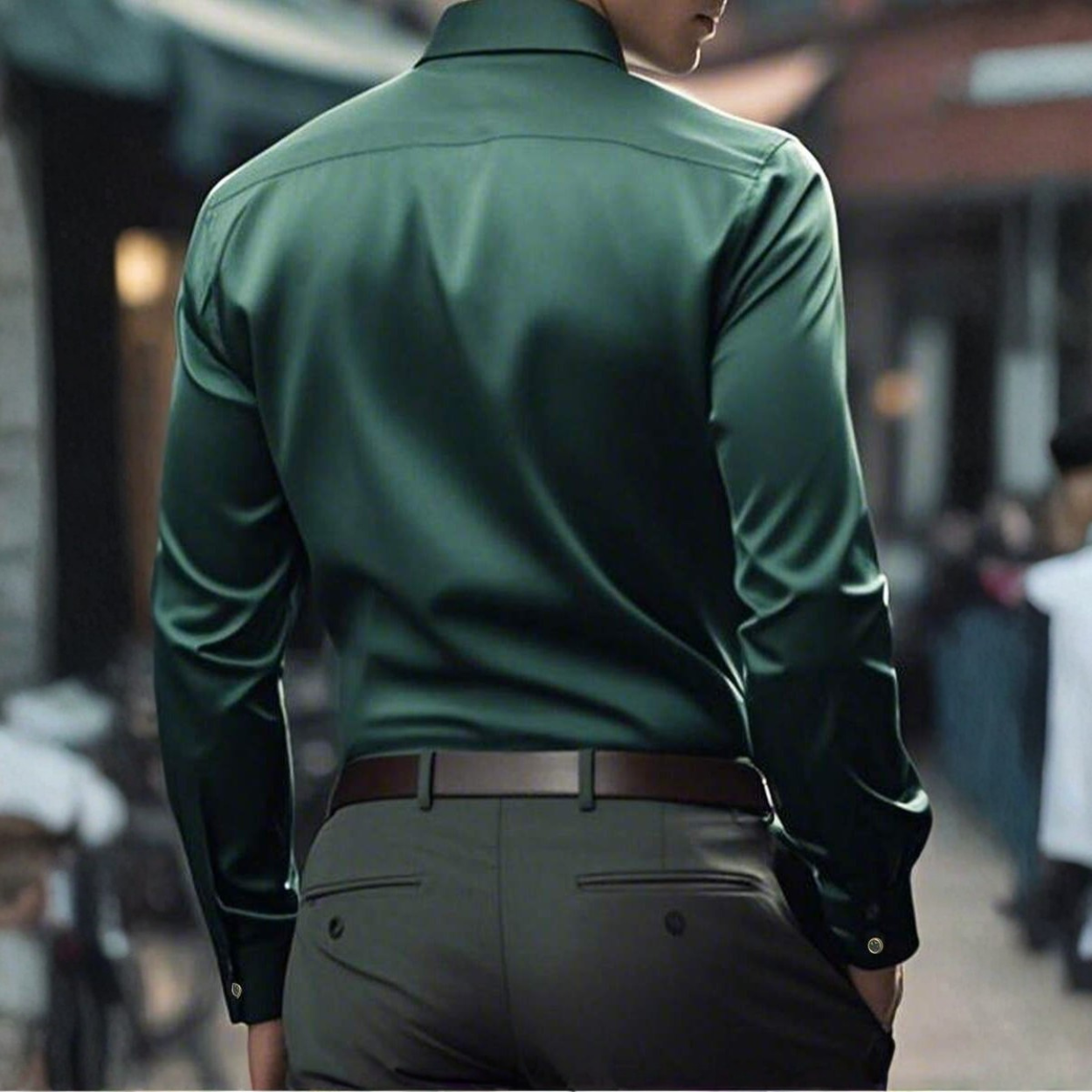 Casual Long Sleeve Button Up Shirt For Men
