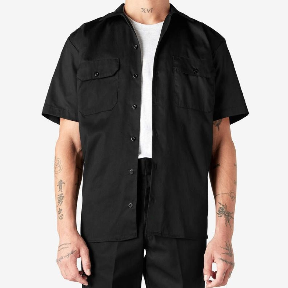 Casual Short Sleeve Classic Fit Plain Shirt For Men