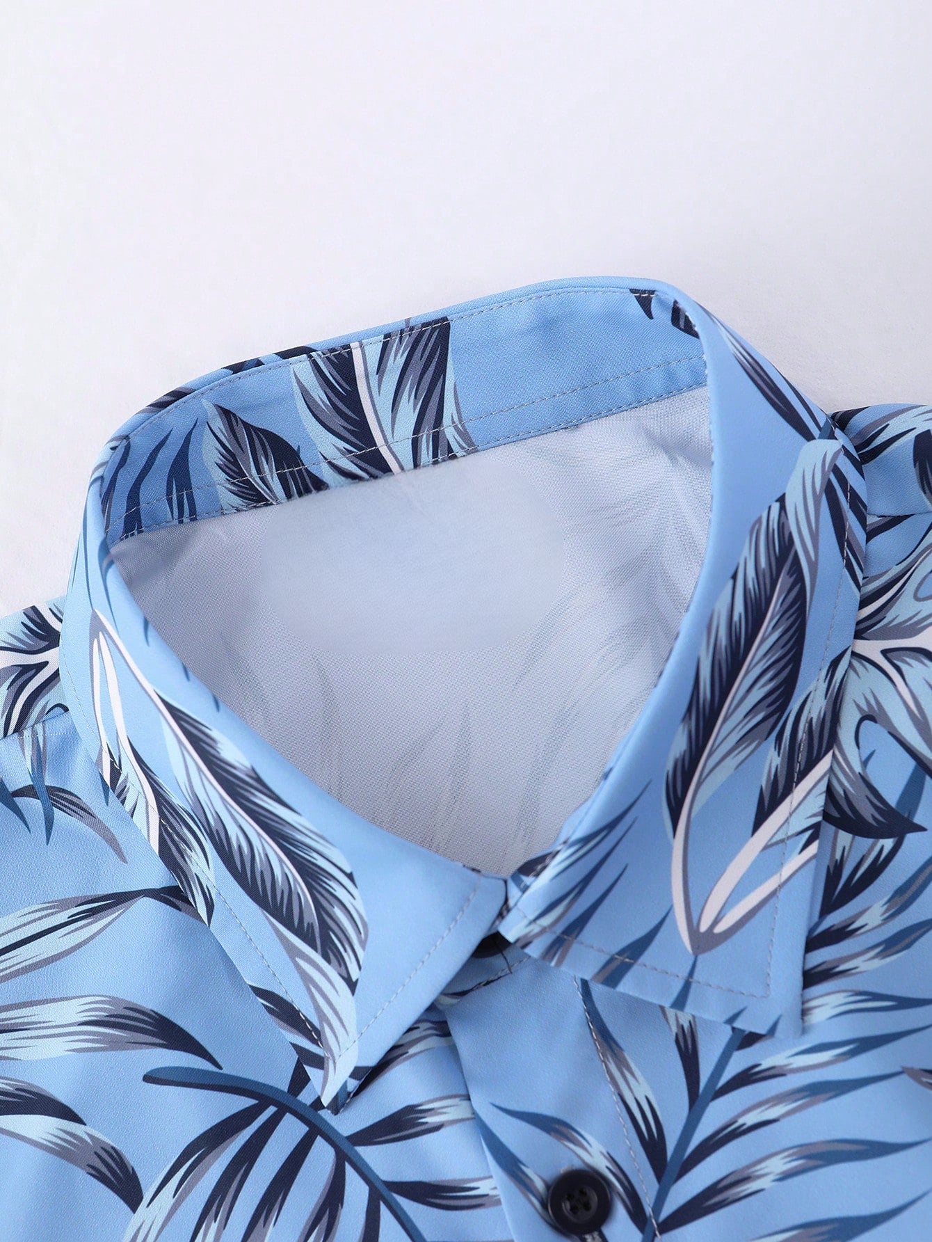 Tropical Print Shirt And Drawstring Shorts-Vacay Outfit