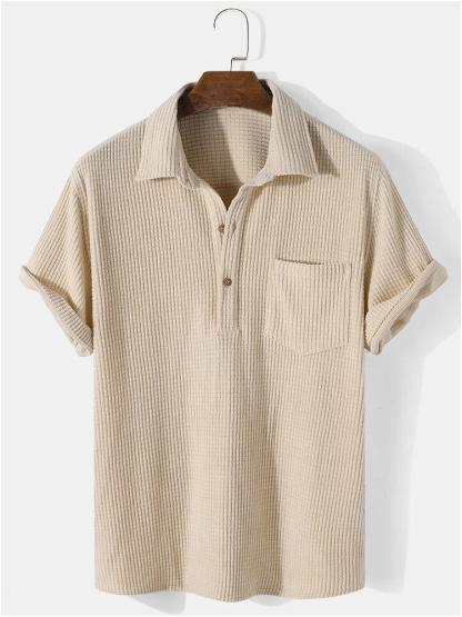 Textured Coordinated Shirt And Shorts Set-Vacay Outfit