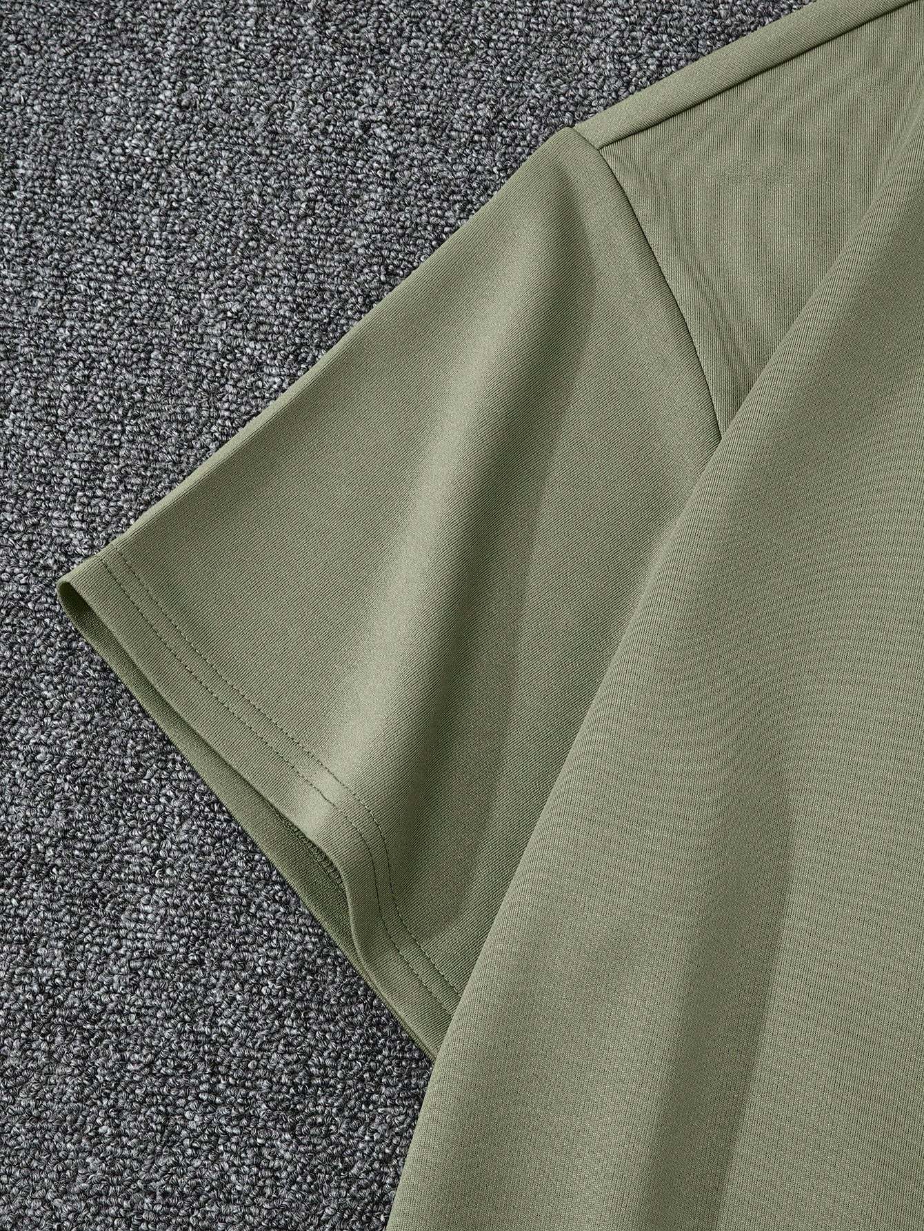 Plain Solid Colored T Shirt And Shorts Set-Vacay Outfit