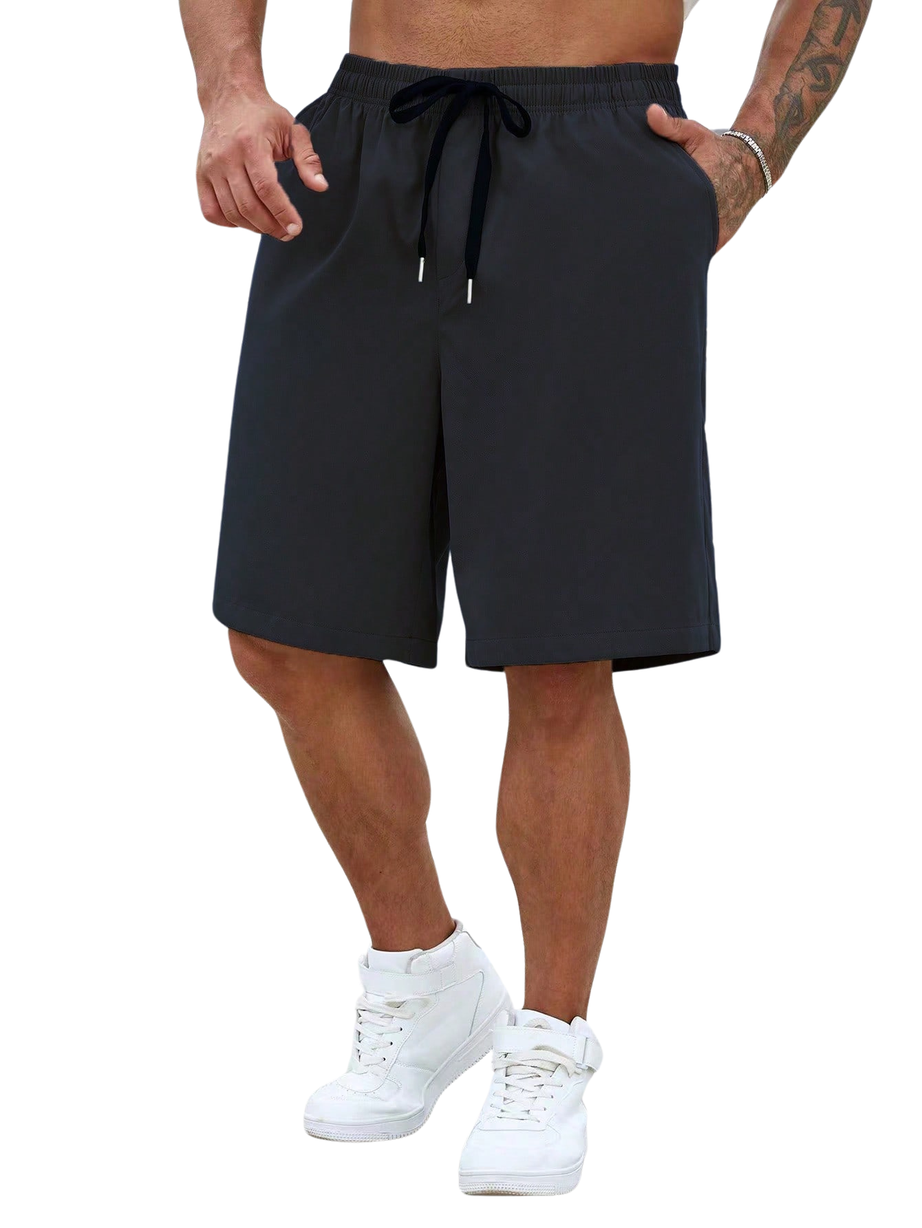 Midnight Lounge Drawstring Shorts-Vacay Outfit