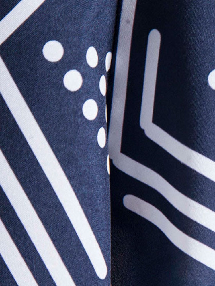 Geometric Pattern Comfortable Set-Vacay Outfit