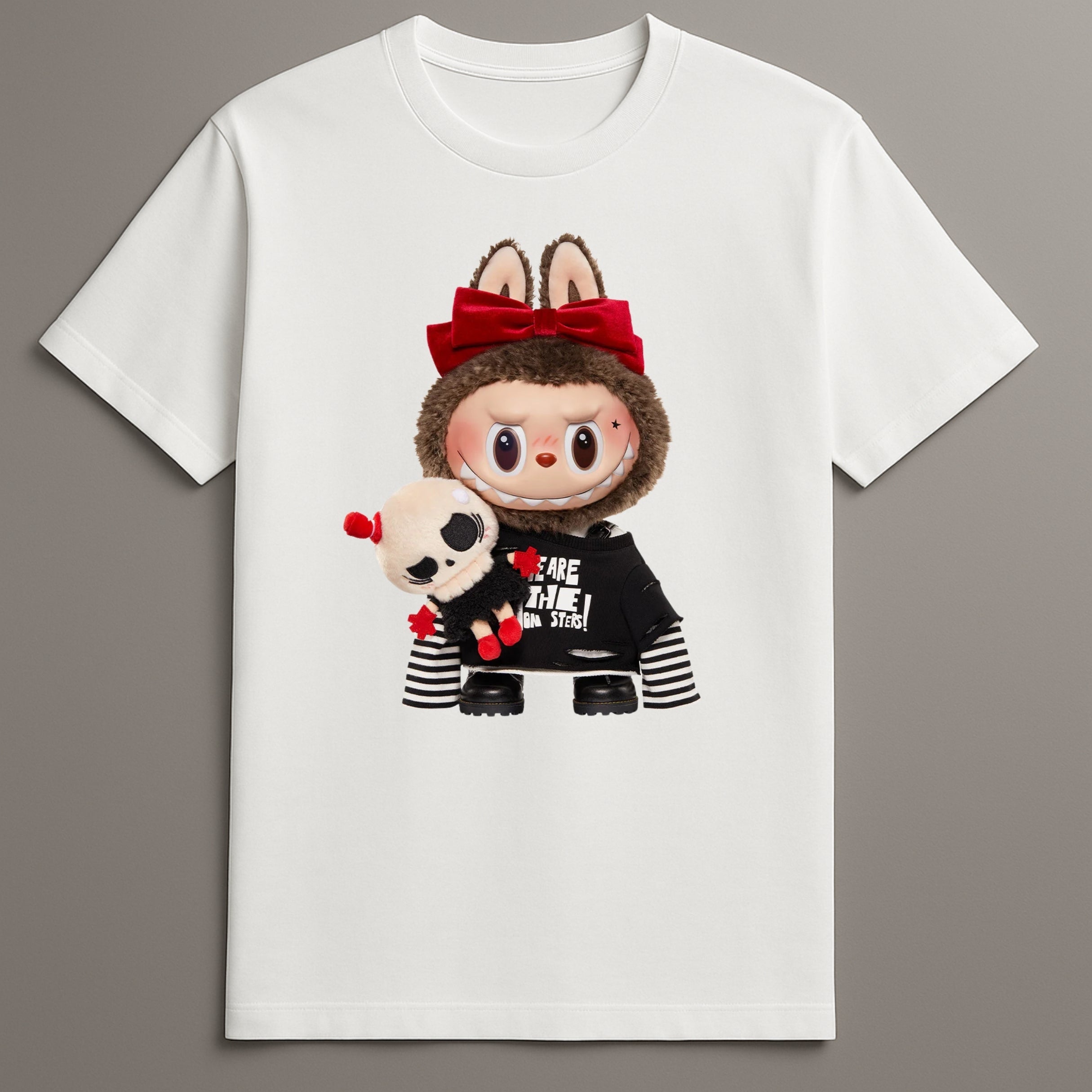 Casual Labubu Character Graphic TShirt for Art Lovers