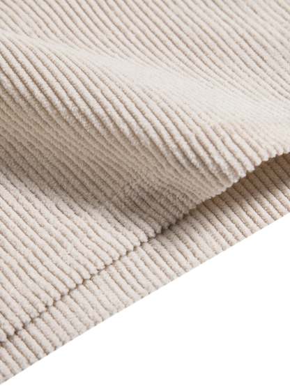 Corduroy Button Up Shirt And Shorts Set-Vacay Outfit