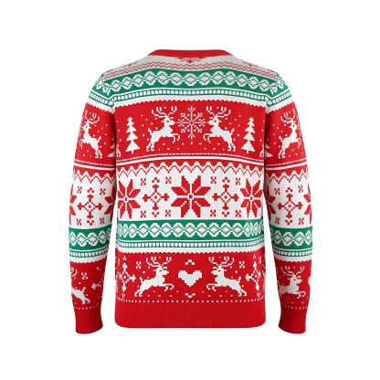 Christmas Sweater With Festive Winter Design