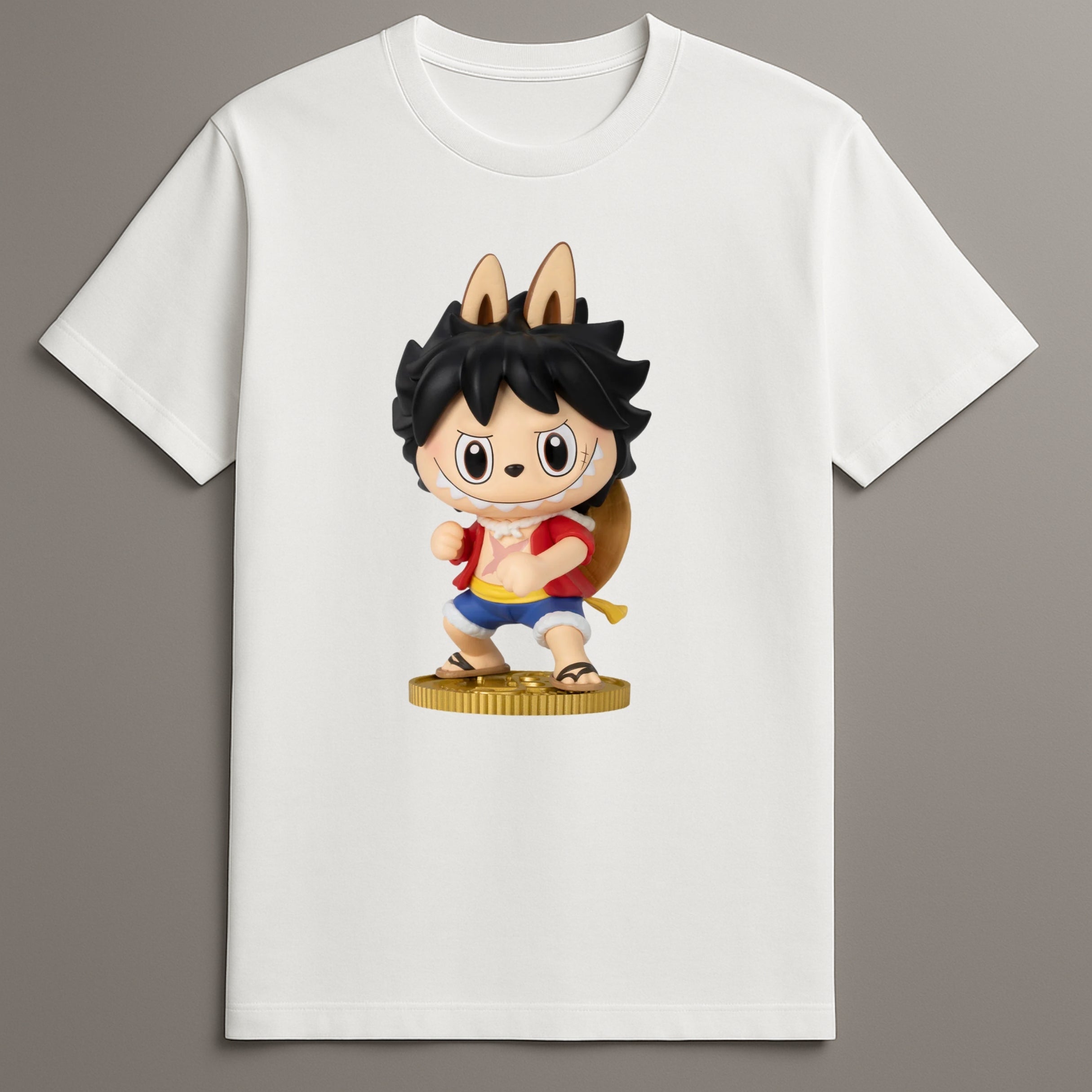 Labubu D Luffy The Monsters x Monkey T Shirt