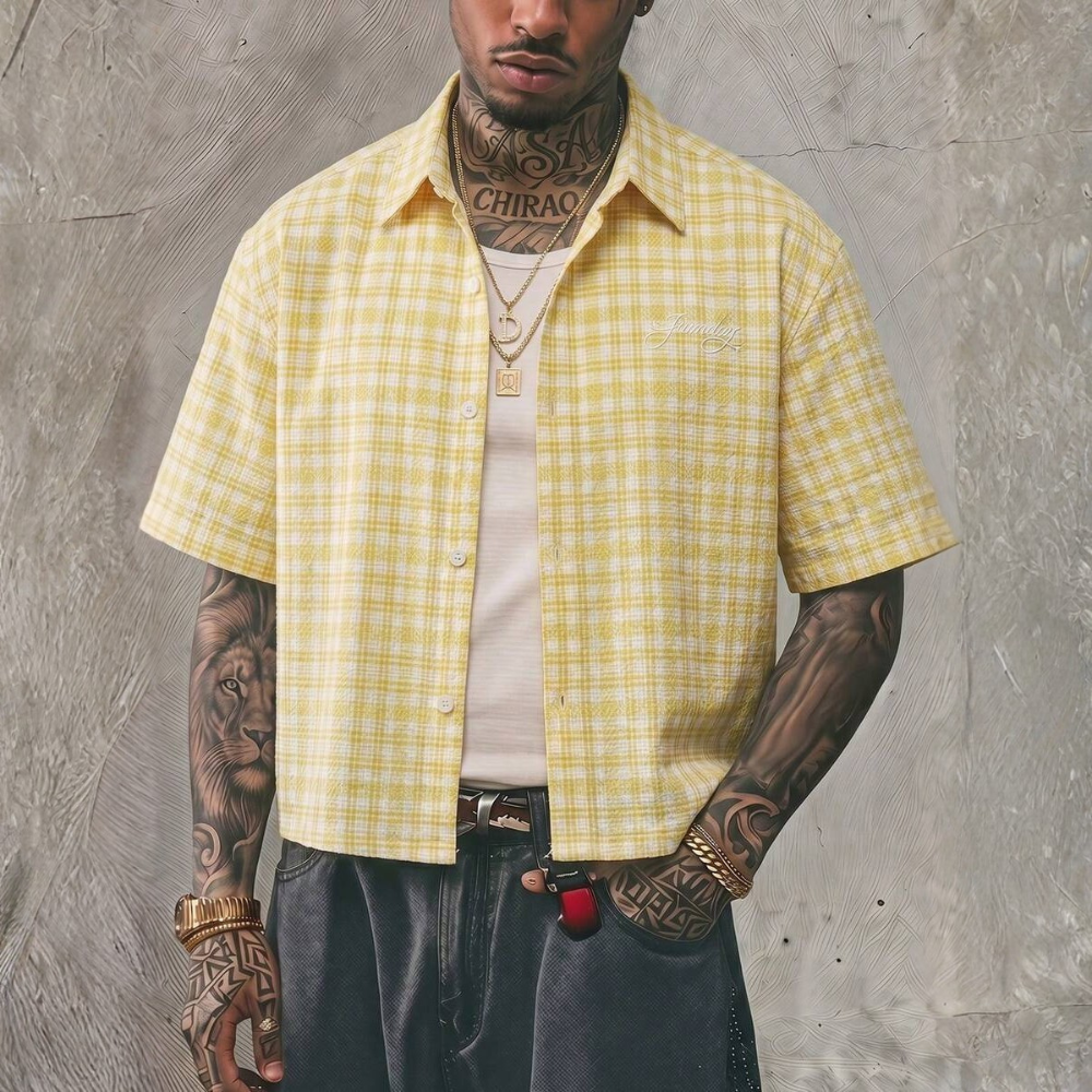 Casual Short Cropped Sleeve Pack Halloween Shirts For Men