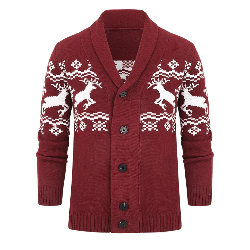 Cable Knit Button Front Cardigan Sweater