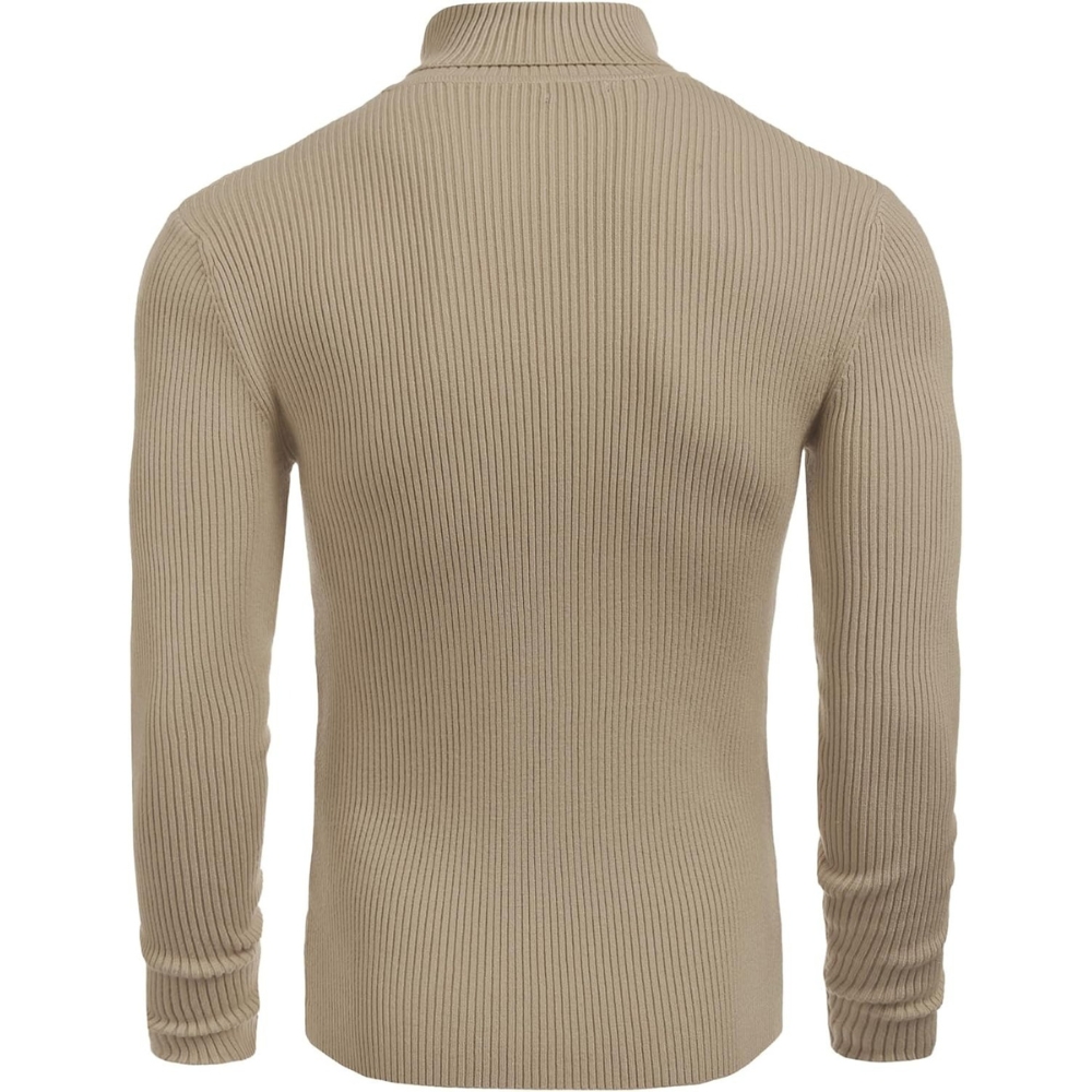 Ribbed Slim Fit Long Sleeve Pullover